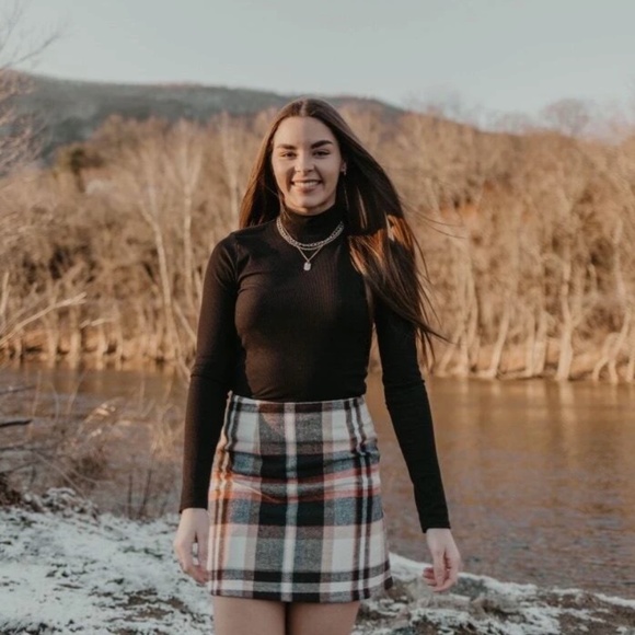 Plaid Mini Skirt High Waisted - Picture 12 of 16